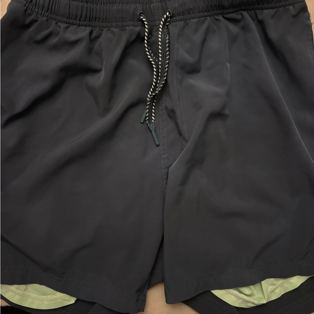 Ingear Athletic Shorts with Black and Green Accents